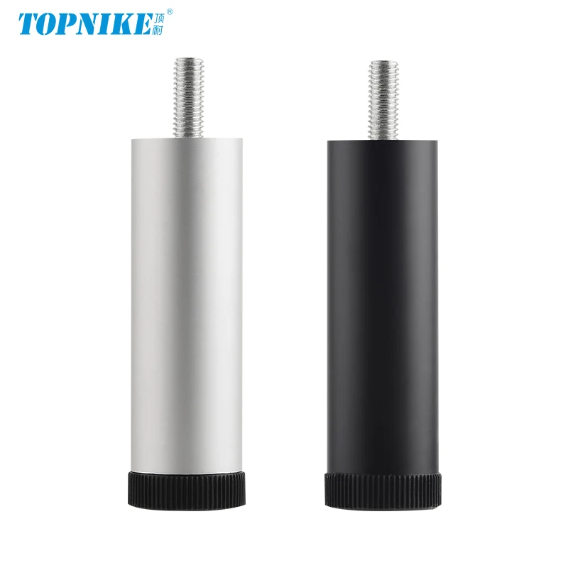 Adjustable Furniture Support Legs Screw-In Bracket Cabinet Legs Risers Coffee Table Metal Cylinder Feet Replacement Bed Legs