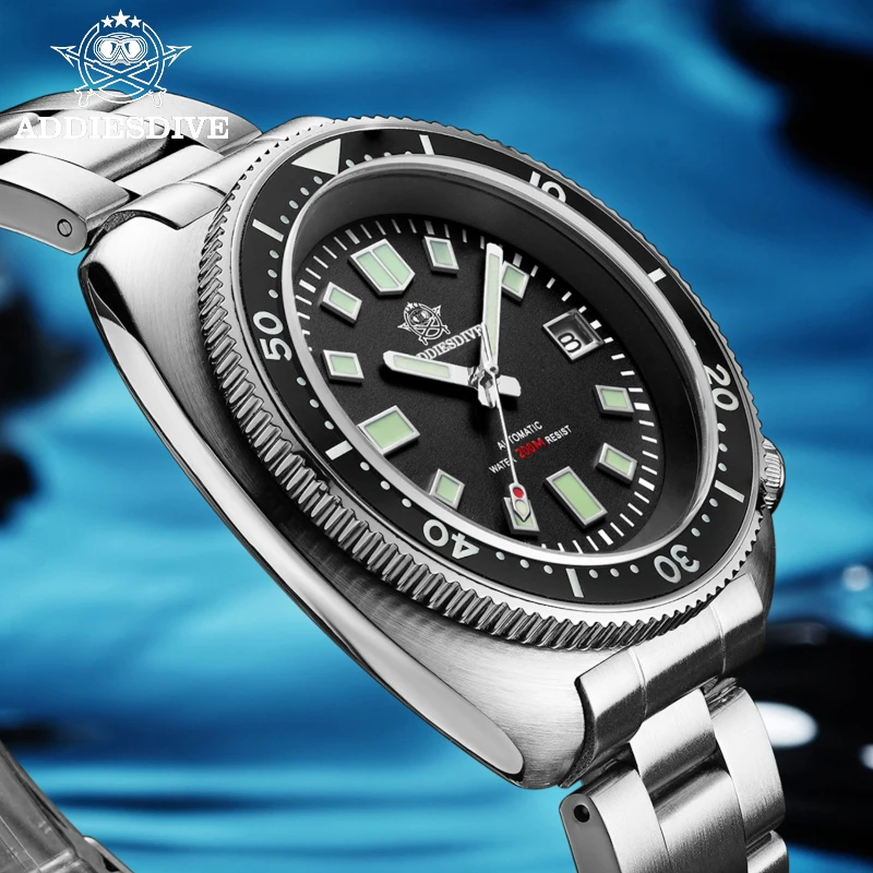 

ADDIESDIVE Diver Watch for Men Sapphire Glass 200m Waterproof BGW9 Luminous Retro Turtle NH35 Automatic Mechanical Watches