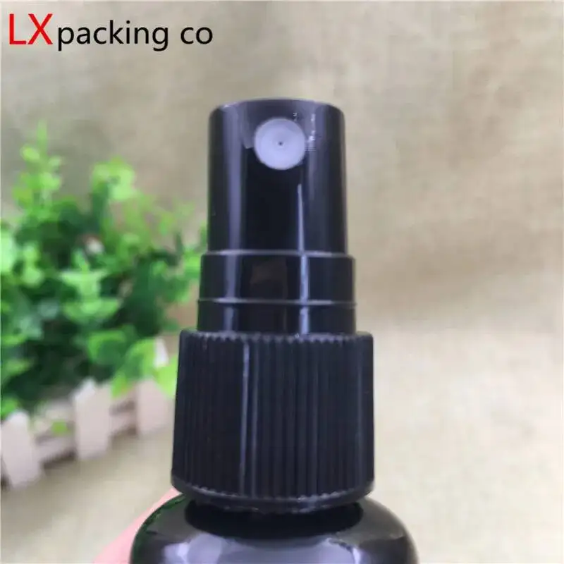 50PCS 30ML 100ML 150ML Black Plastic Spray Bottles Men Sprayer Empty Perfume Masculino Lotion Cosmetic Containers