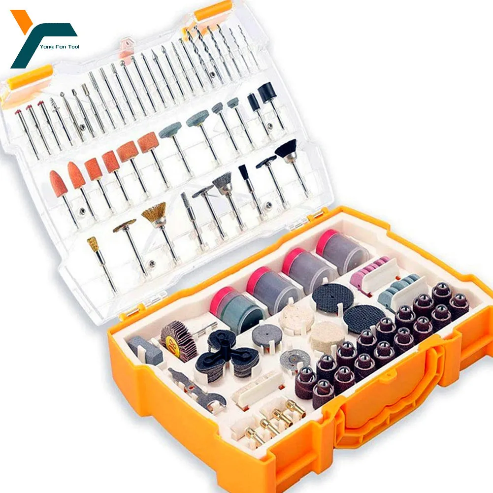 Ferramenta Rotativa Moedor Elétrico Acessórios Gravador Abrasivo Jóias Jade Areia Polonês Corte Afiar Perfuração Kit Limpo 302 Peças
