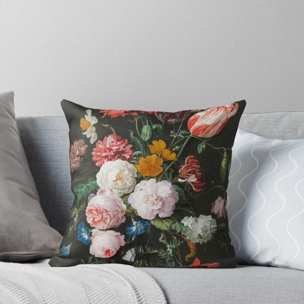 

Dutch Golden Age Floral Painting Throw Pillow Cushion Cover Set Pillowcase Cushion Rectangular Cushion Cover