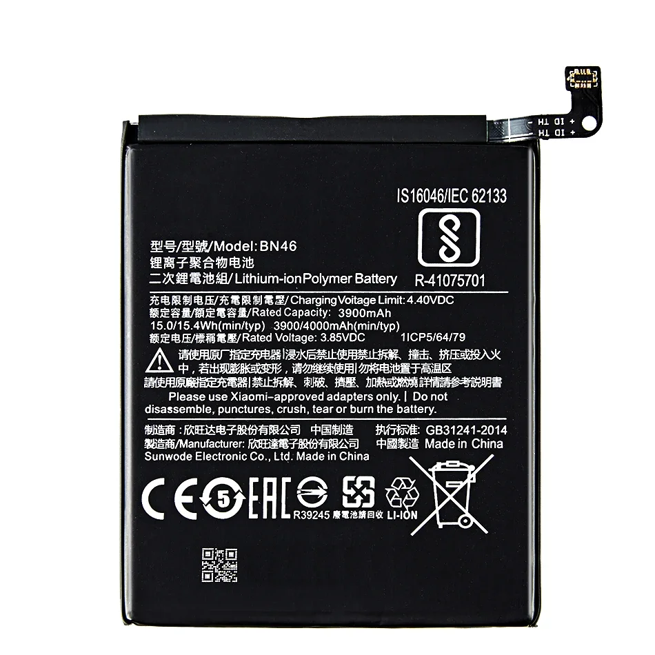 BM42 BM45 BM46 BN31 BN41 BN43 BN45 BN48 BN4A BN46 Battery For Xiaomi Redmi Note 2 3 4 4X 5 5A 6 7 8 8T 9 9S 10 Pro Note3 Note5A