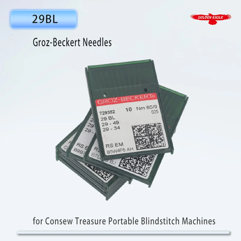 20 PCS Groz-Beckert 29 BL / 29-49 / 29-34 / LWX2T / LWX6T Curve Needles Fit Consew, Treasure Portable Blindstitch Machines - view 6