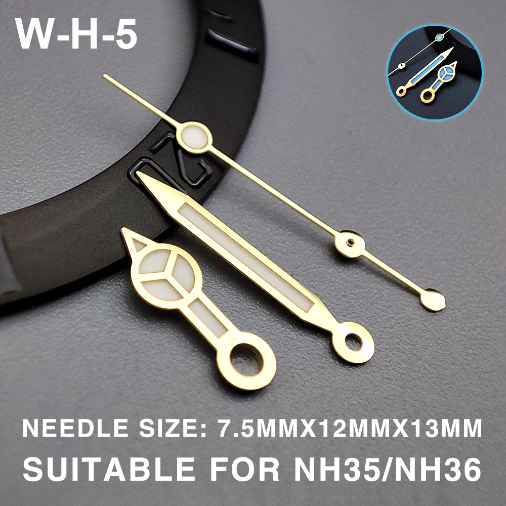 SUB/GMT/SKX Watch Hands Watch Needles Suitable For NH35/NH36 Movement Watches Green/Blue Luminous Modification Accessories