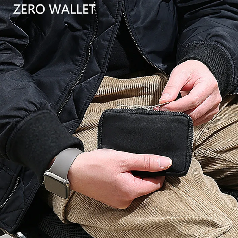 Japanese Men Wallet Coin Purse Small Card Holder Nylon Cloth Youth Purse Male Waterproof Small Purse