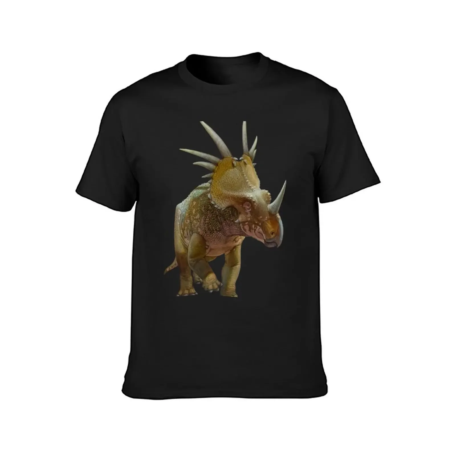 Styracosaurus Dinosaur Realistic Print T-Shirt hippie clothes graphic tee shirt blacks rapper graphic tees mens designer t shirt