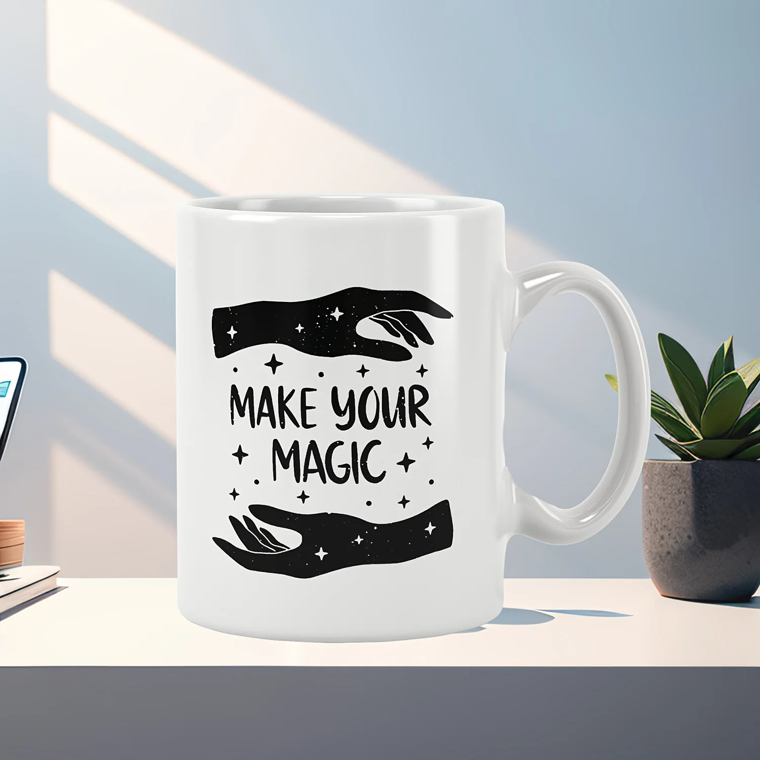 

1 шт. Создайте свою собственную волшебную кружку с узором, можно стирать в машине, подходит для повседневного использования на кухне и в столовой.