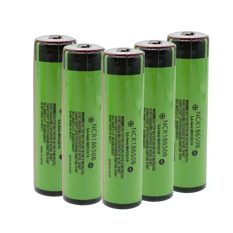 NCR18650B 3400mAh 3.7V Rechargeable Li-ion Battery with PCB Protection for Flashlights, Toys & Power Tools