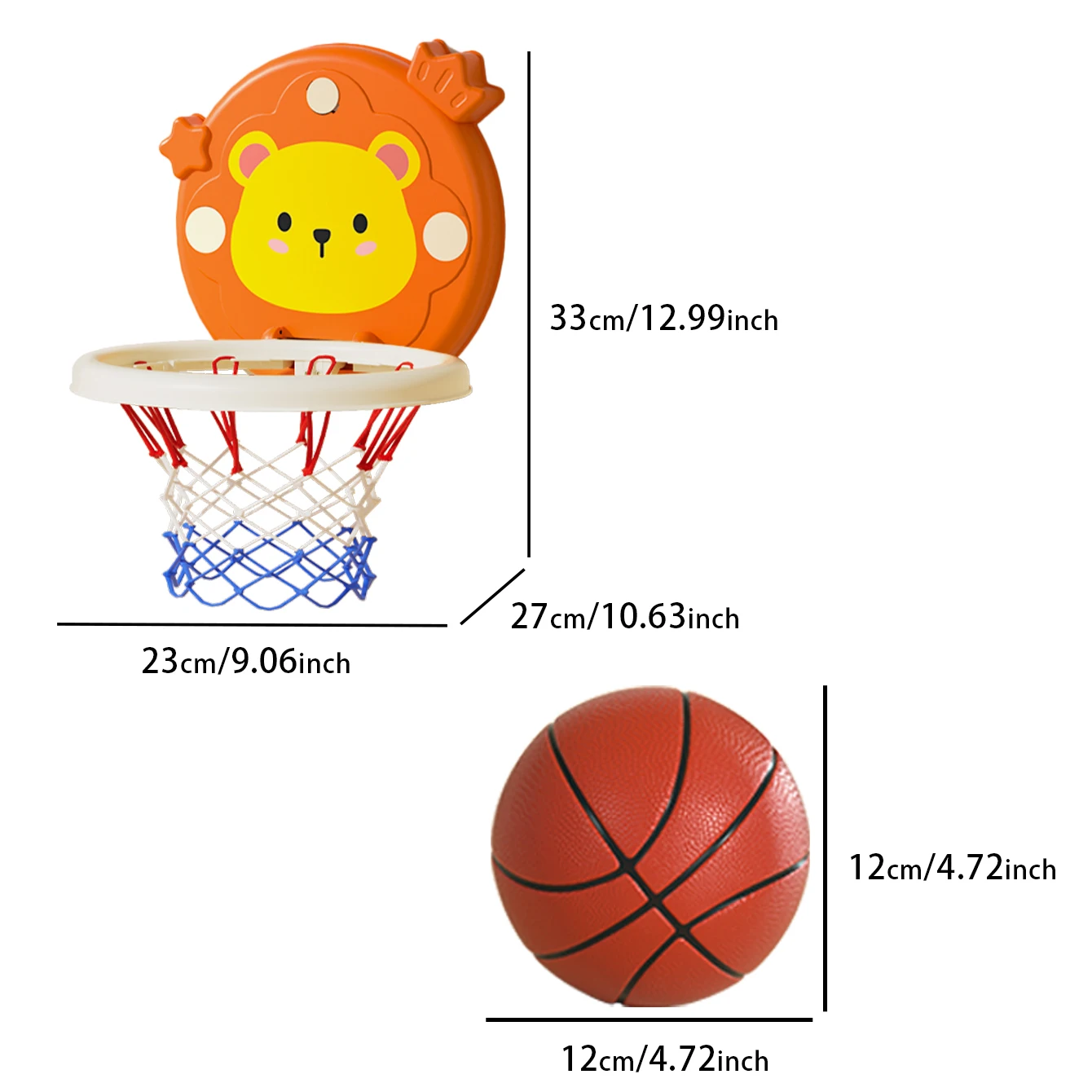 حامل كرة السلة للأطفال، كرات إطلاق نار داخلية، ألعاب معلقة قابلة للتجميع وقابلة للطي
