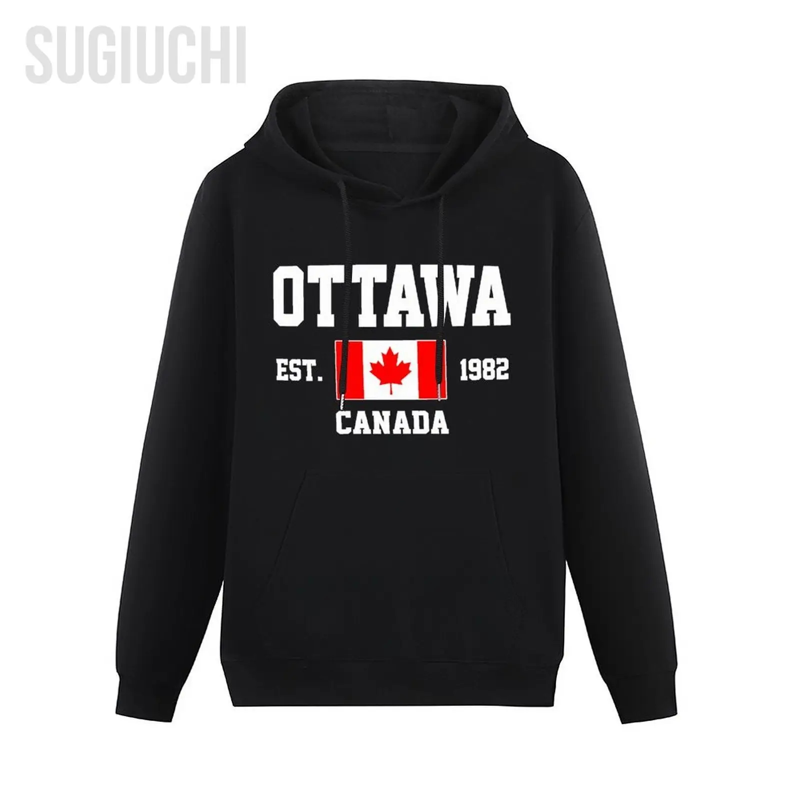 Men Women Hoodies Canada EST.1982 Ottawa Capital Hoodie Pullover Hooded Hip Hop Sweatshirt Cotton Unisex