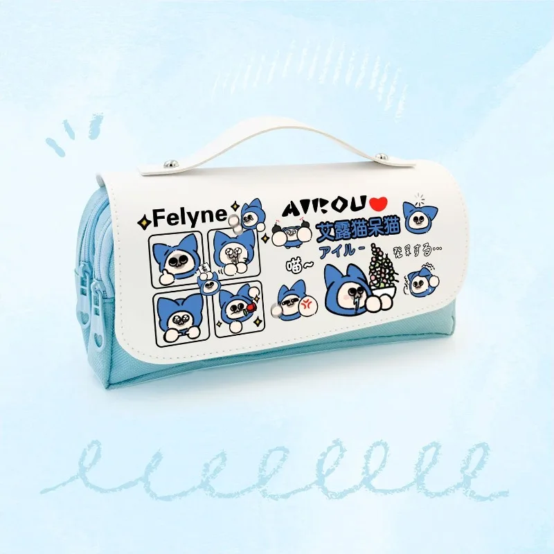 مقلمة Monster Hunter Wilds Felyne Shrieking Legiana كارتونية لطيفة ذات سعة كبيرة لهدايا طلاب المدارس المتوسطة والثانوية #5