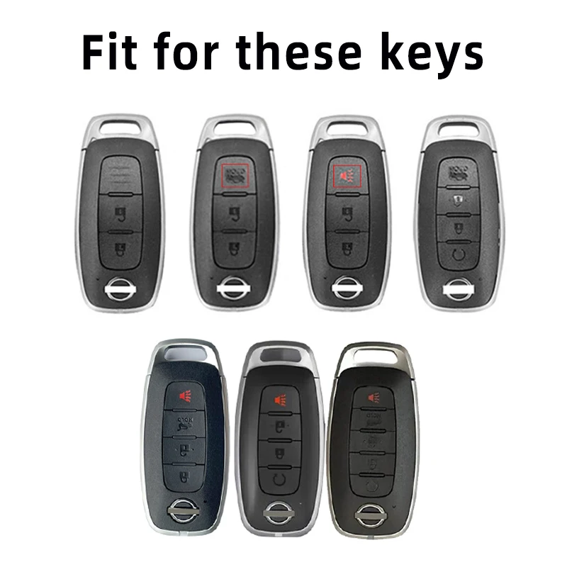 For Nissan Rouge Kicks Pathfinder J12 Ariya Altima Rogue Qashqai Bluebird Sylphy 2023 TPU Key Case Cover Shell Fob Accessories