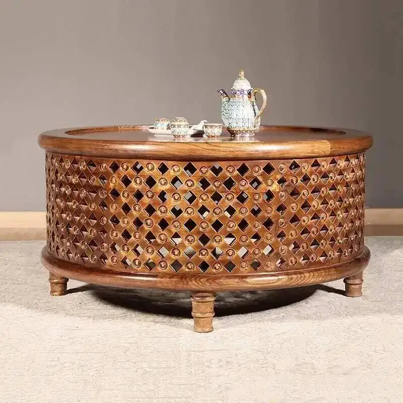 Design Luxury Coffee Table Classic Vintage Premium Beauty Coffee Table Aesthetic Trendy Table Basse Salon Living Room Furniture