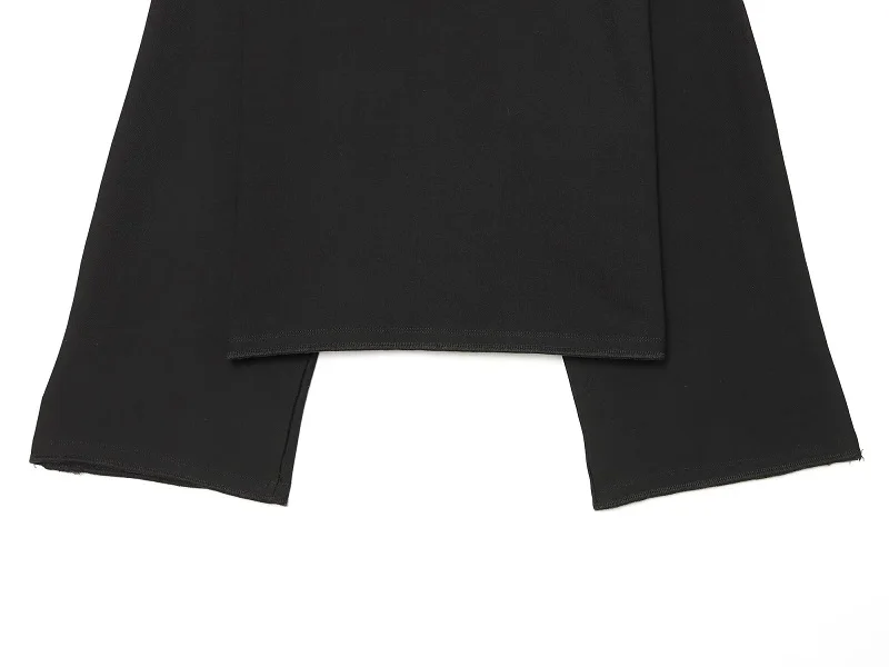 MUJER Damen-T-Shirt mit weiten Ärmeln, Herbst-Freizeitoberteil, Damen-T-Shirt in Weiß und Schwarz, Oversized-T-Shirt, Damen-Langarm-T-Shirts – Detail 10