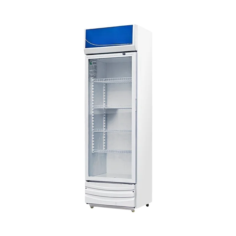 

Commercial Electric Double Three-Door Wine Beverage Beer Display Direct Air Upright Freezers Convenience Store Use Manual Power