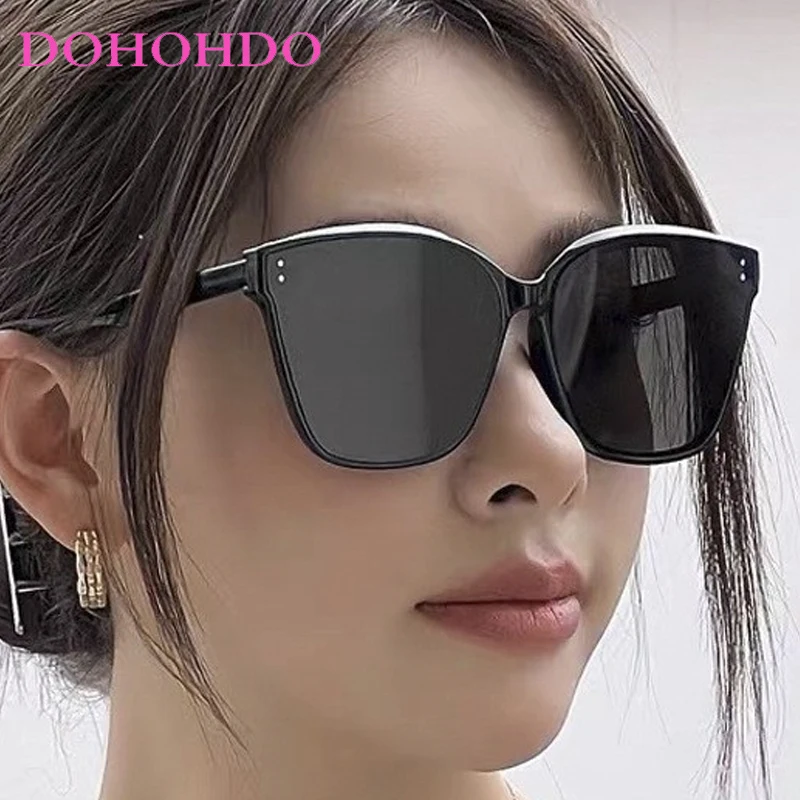 

Fashion Luxury Brand Design Square Rivets Sunglasses Men Women Trend Classic Large Frame Outdoor Travel Driving Sunglasses UV400