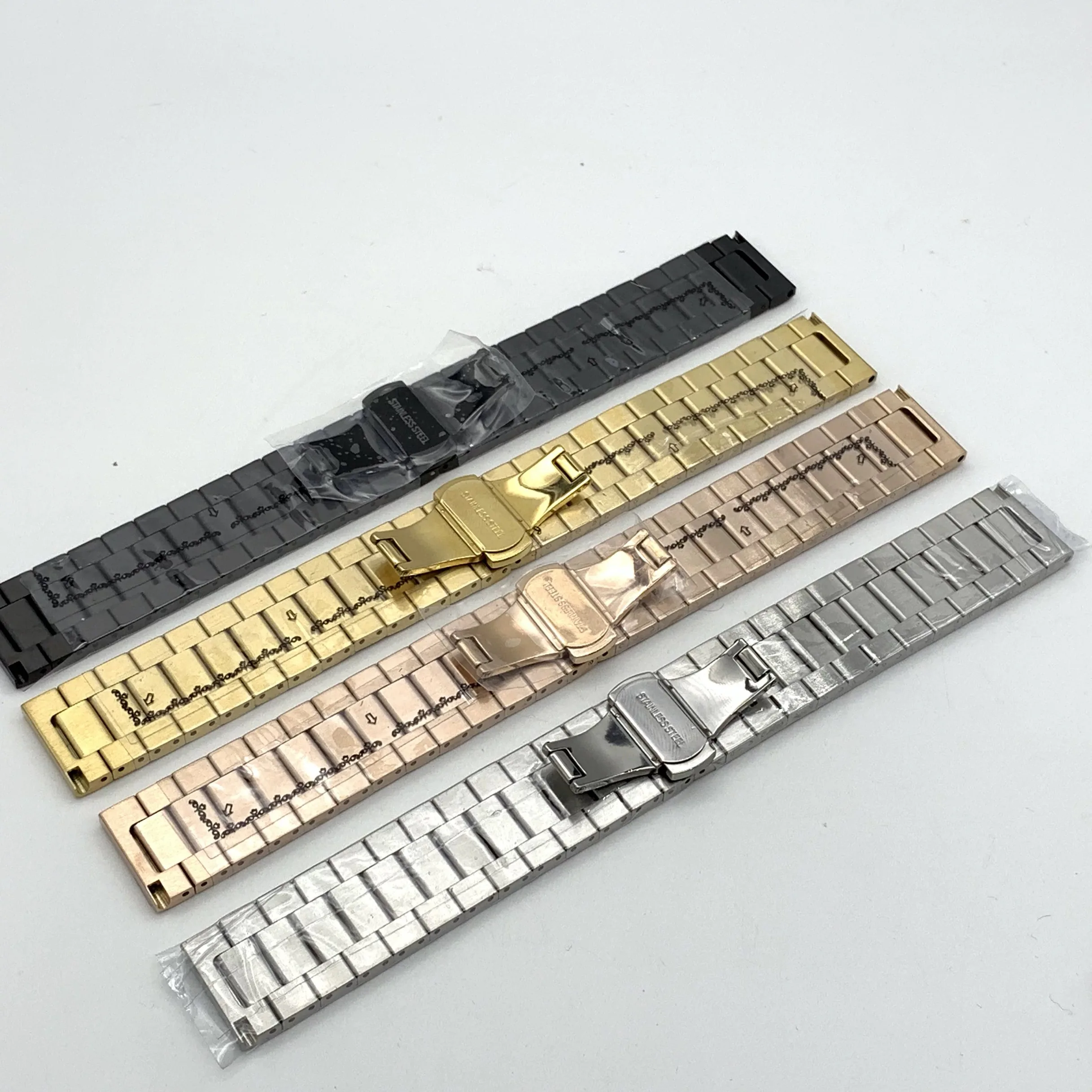 الصلبة الفولاذ المقاوم للصدأ حزام (استيك) ساعة 14 مللي متر 16 مللي متر 18 مللي متر 20 مللي متر 21 مللي متر 22 مللي متر الإفراج السريع نحى سوار معدني حزام