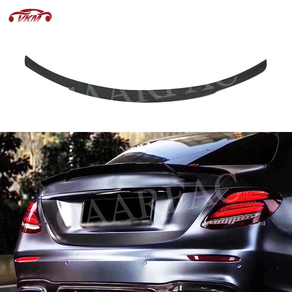 

Carbon Fiber Material Trunk Boot Spoiler Wing for Mercedes Benz E Class W213 E200 E300 E400 E550 Sedan 17-19 B style