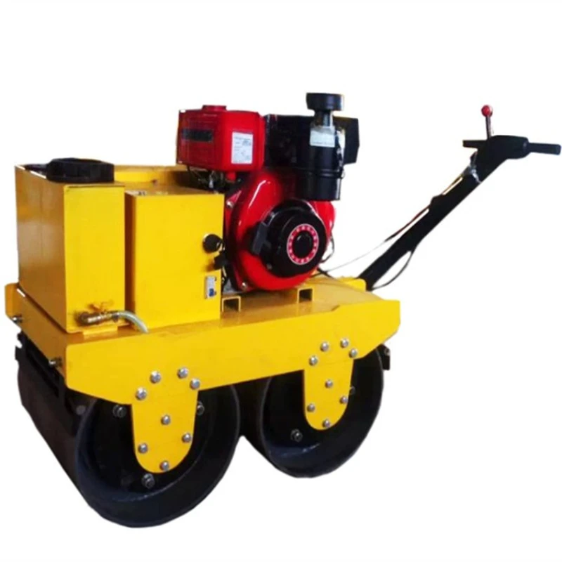 

Hand-held double steel wheel roller Small roller Vibration compactor Small roller