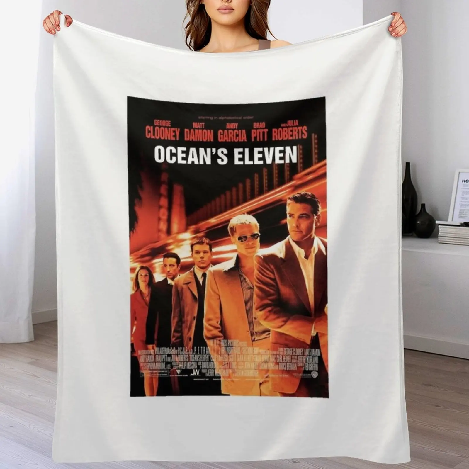 

Birthday Gifts Ocean's Movie Film Eleven Music Vintage Retro Throw Blanket manga Decorative Sofa Soft Plush Plaid Furry Blankets