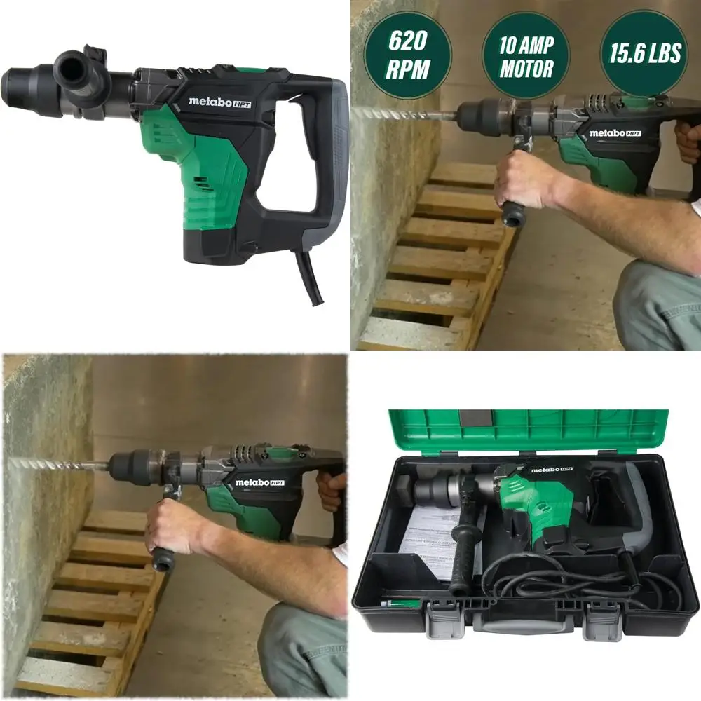 مثقاب مطرقة دوارة SDS Max مقاس 1-9/16 بوصة مع تقنية عالية الأداء لتطبيقات شديدة التحمل