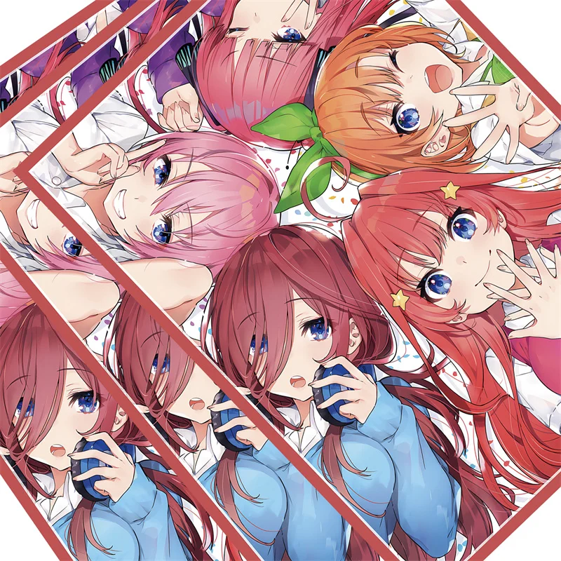 60PCS Anime The Quintessential Quintuplets Card Sleeves Weiß Schwarz WS OPCG PTCG Trading Cards Laser Shine Protector Case