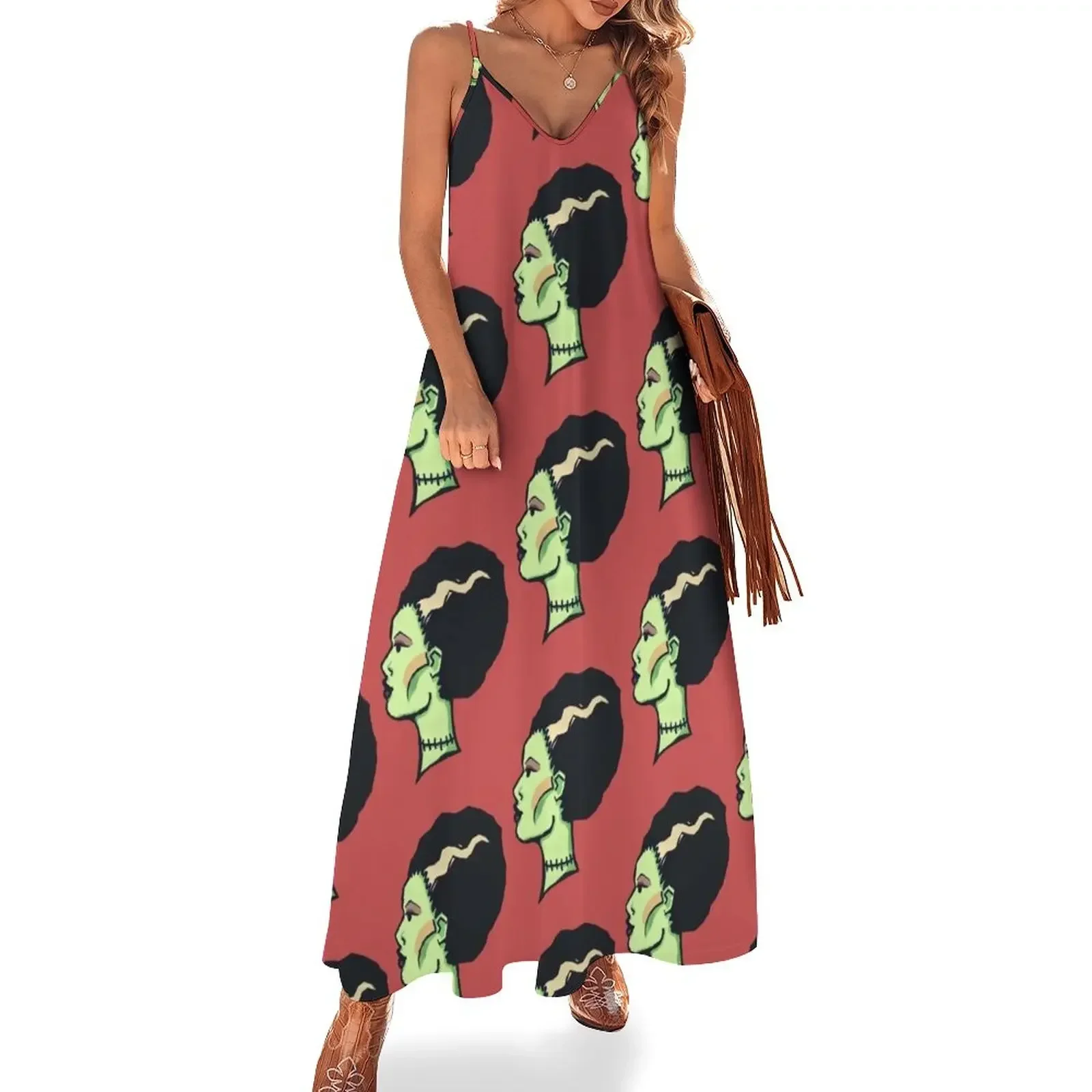

The bride Sleeveless Dress summer dress chic and elegant evening dress