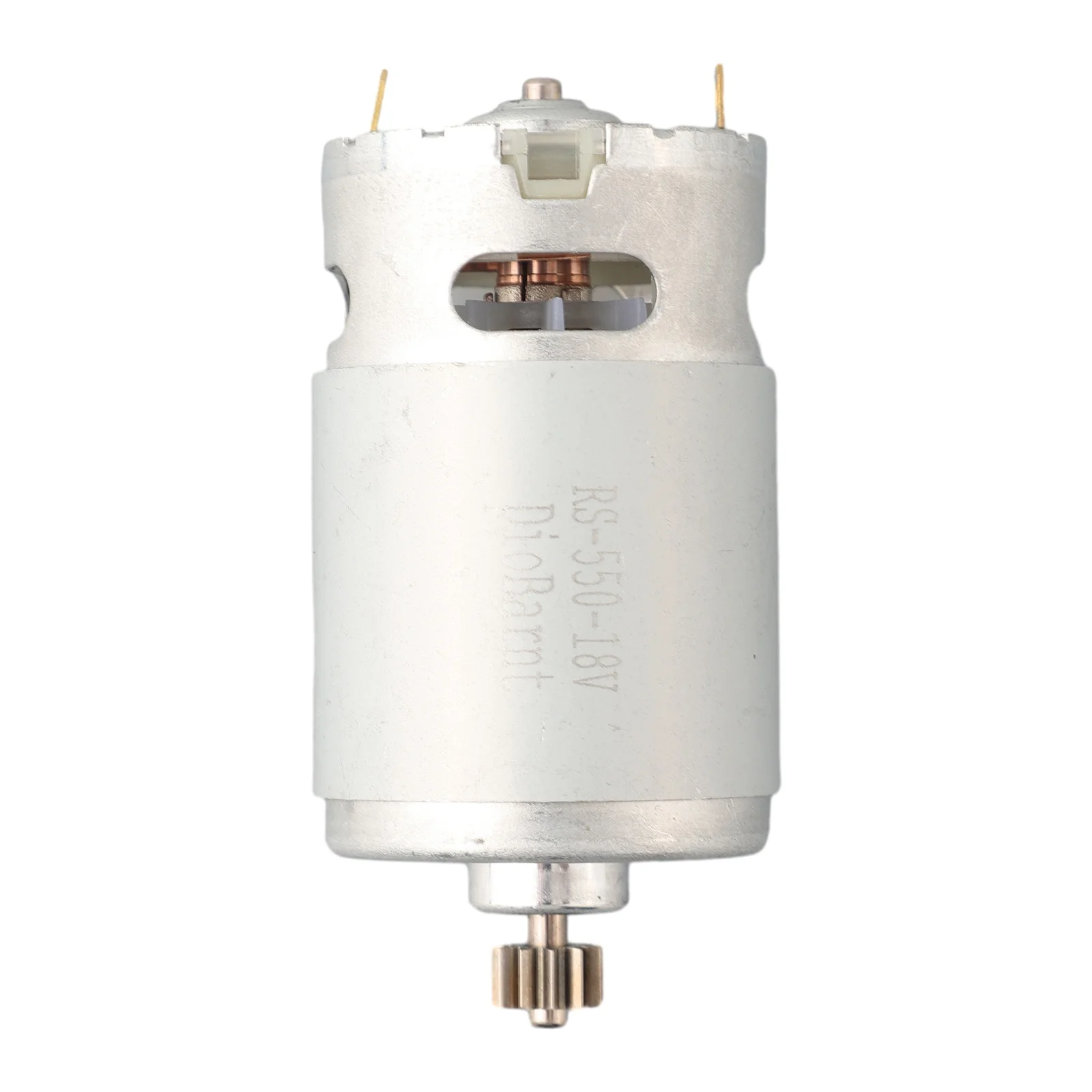 

Инновационная модель RS550 Эффективный двухскоростной двигатель постоянного тока, работающий на рабочем напряжении 18 В с максимальными оборотами об/мин до 27500.