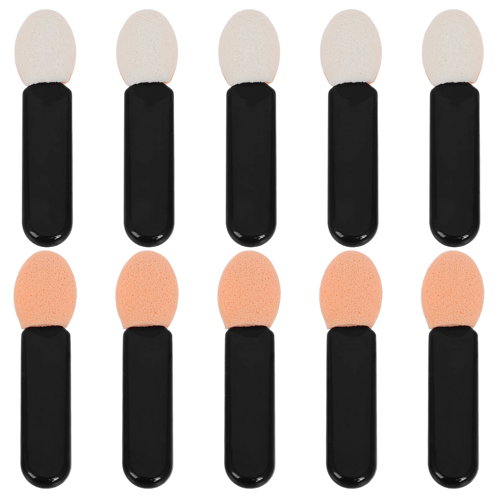 10 szt. Pędzle do makijażu, pędzle do cieniowania pod oczy, pędzle do korektora, gąbki do cieni, aplikatory kosmetyczne, pędzle do kremowych cieni do powiek z PMMA