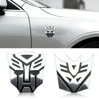 3D Metal Autobot Transformers Car Rear Boot Trunk Side Fender Emblem Badge Sticker Decals For Car Fashion Styling Accessories