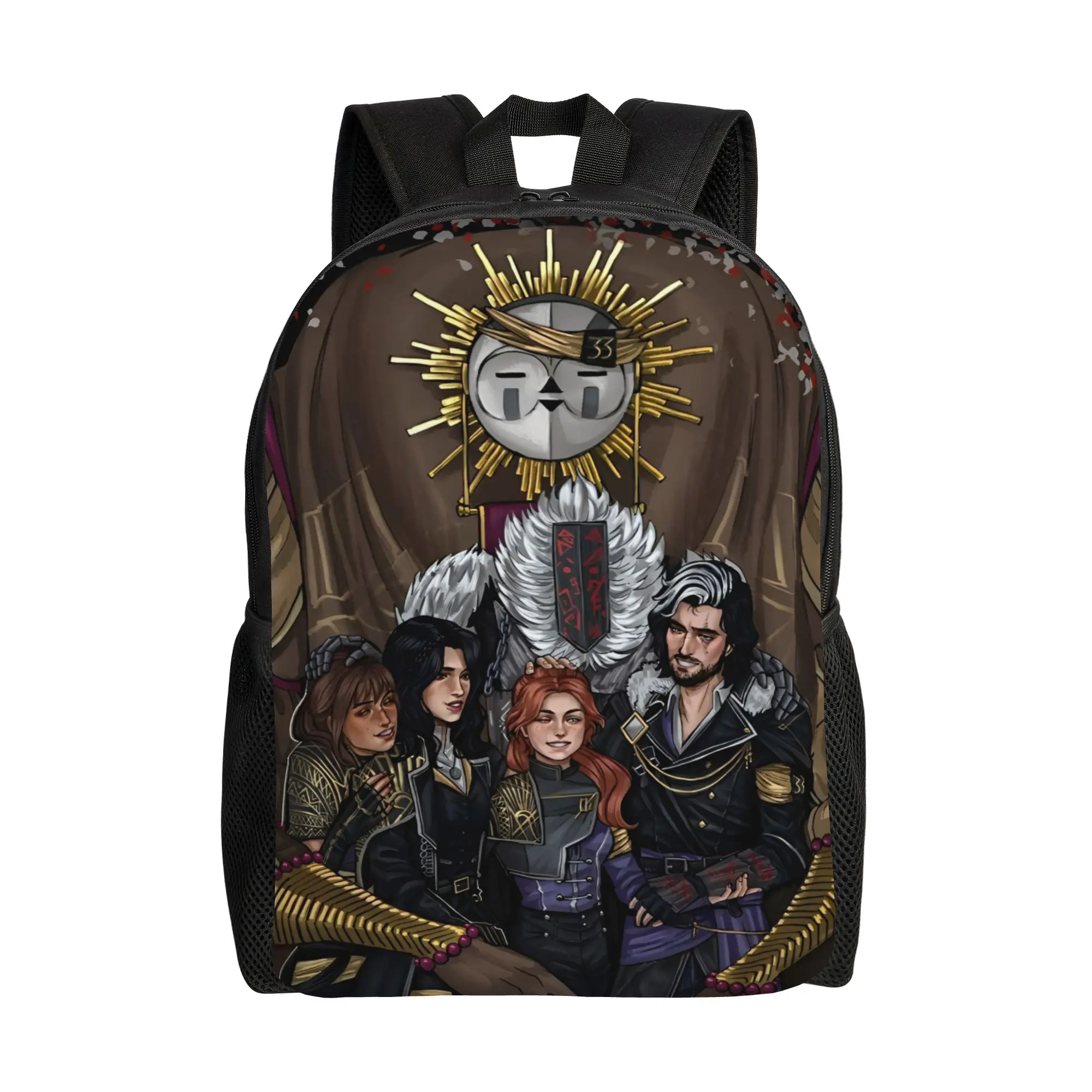 

Рюкзак Clair Obscur Expedition 33 Esquie для мужчин и женщин, стильный студенческий рюкзак для походов и путешествий, сумка для ноутбука и видеоигр, наплечная сумка с карманами