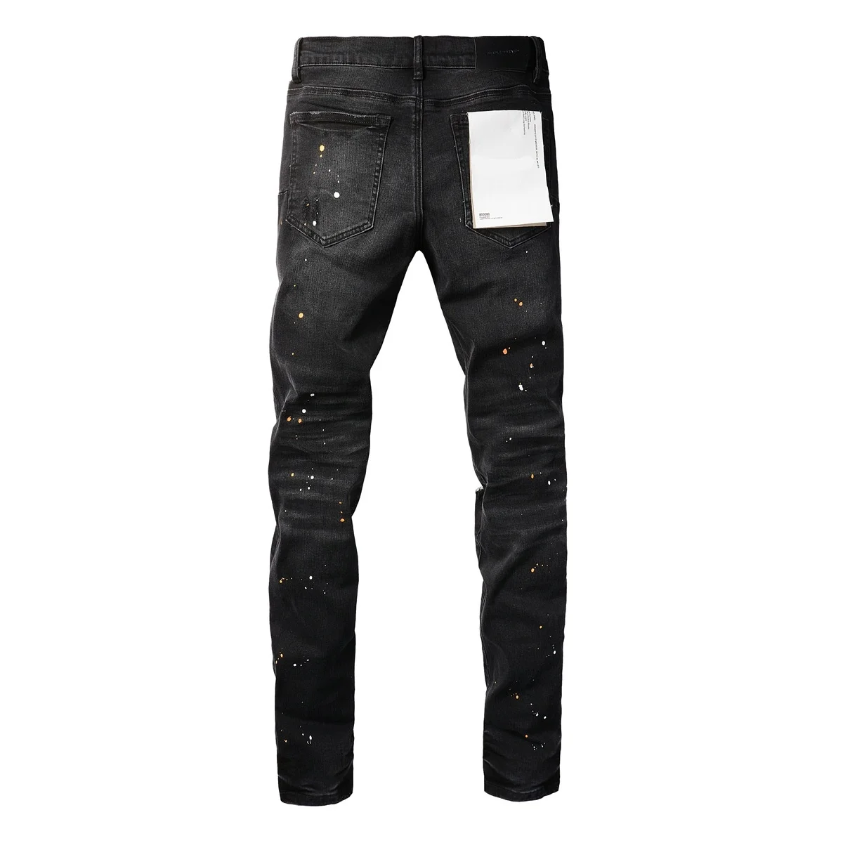 Brand Jeans American High Street Paint Hole Black 9045 2024 New Fashion Trend High quality Jeans