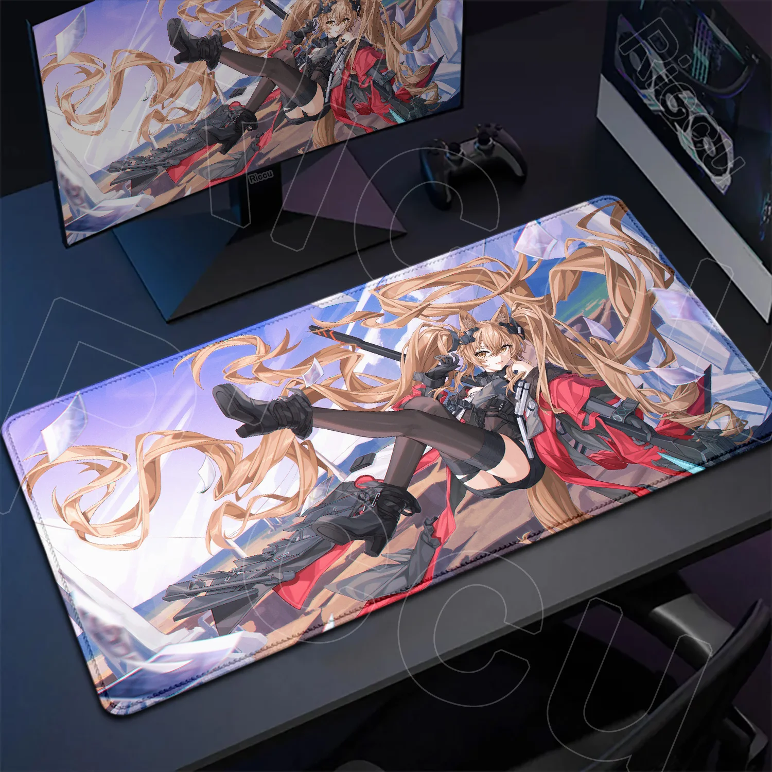 

XXL HD Anime girl Arknights Endfield Gilberta Game Mouse Pad Non-slip Rubber Gamer Computer Desk mat Laptop Office Large carpet