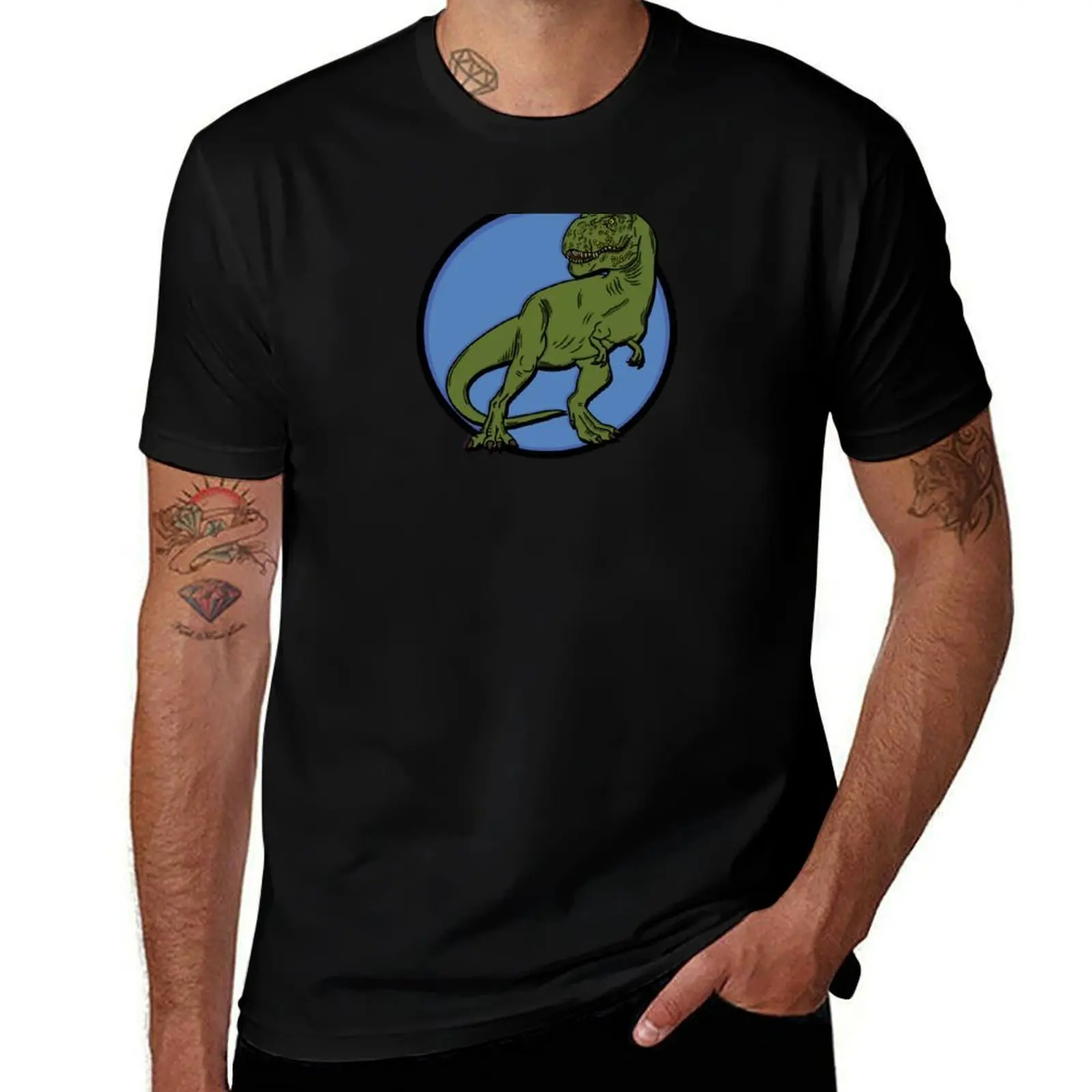 Tyrannosaurus Rex Dinosaur T-Shirt Moisture Control Sports Tee