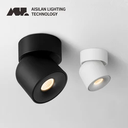 Aisilan LED Ceiling Lamp 360° Rotation Spot Light 7W/9W Surface Mounted Lamp Modern Design for Indoor Lighting