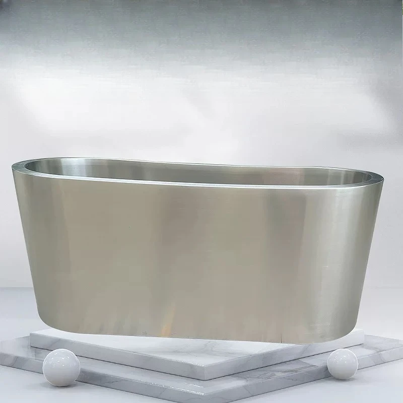 Manufacturer 304 Stainless Steel Single-layer Double-layer Bath Bathroom Integrated Drainage Adult Stainless Steel Thermal Insul