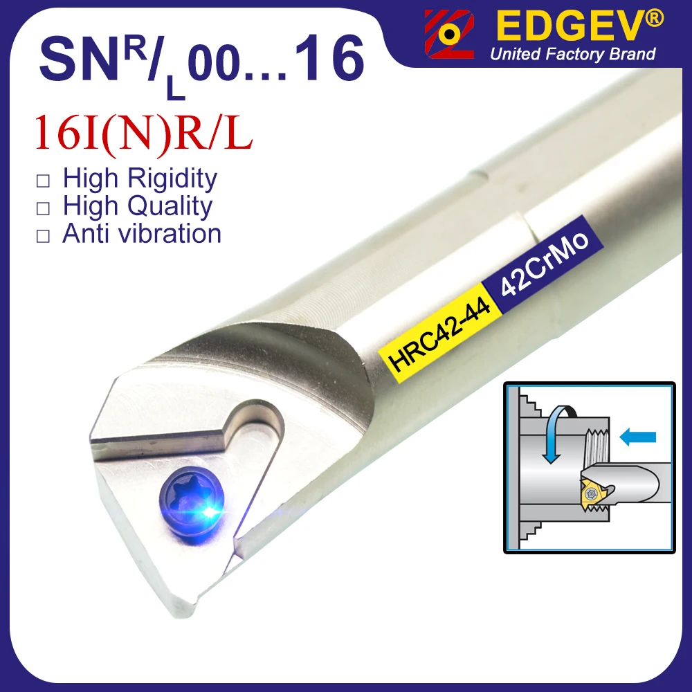 SNR SNL SNR0013M16 SNR0016M16 SNR0016Q16 SNR0020R16 SNR0025R16 SNL0013M16 SNL0016M16 Portaherramientas de roscado 16NR AG60 AG55 Inserto