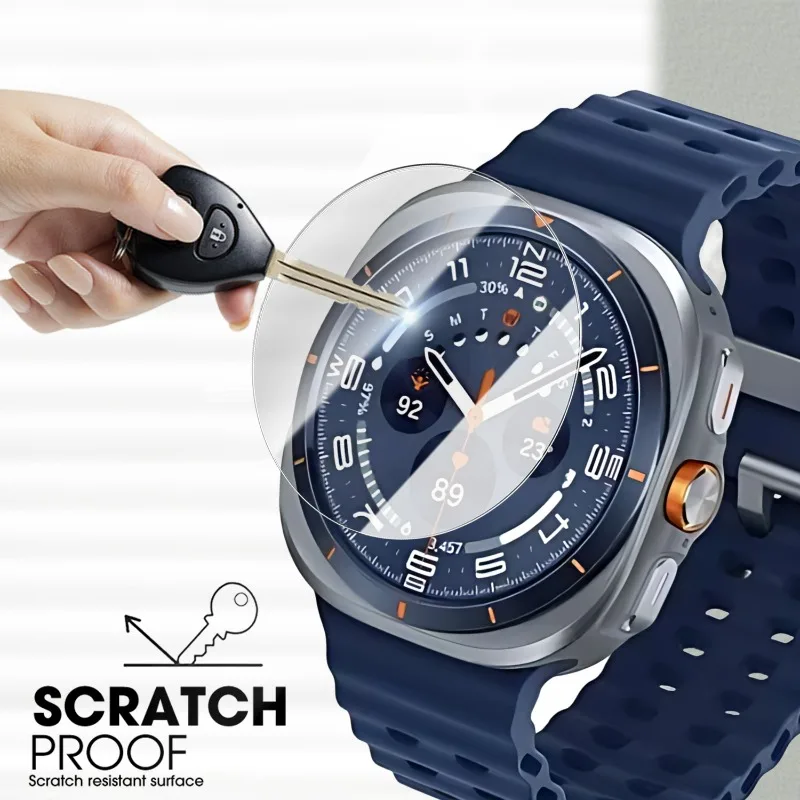 Tempered Glass for Samsung Galaxy Watch 8 Screen Protector HD Clear Anti-Scratch Full Cover Films for Watch 8 Classic 40mm 44mm