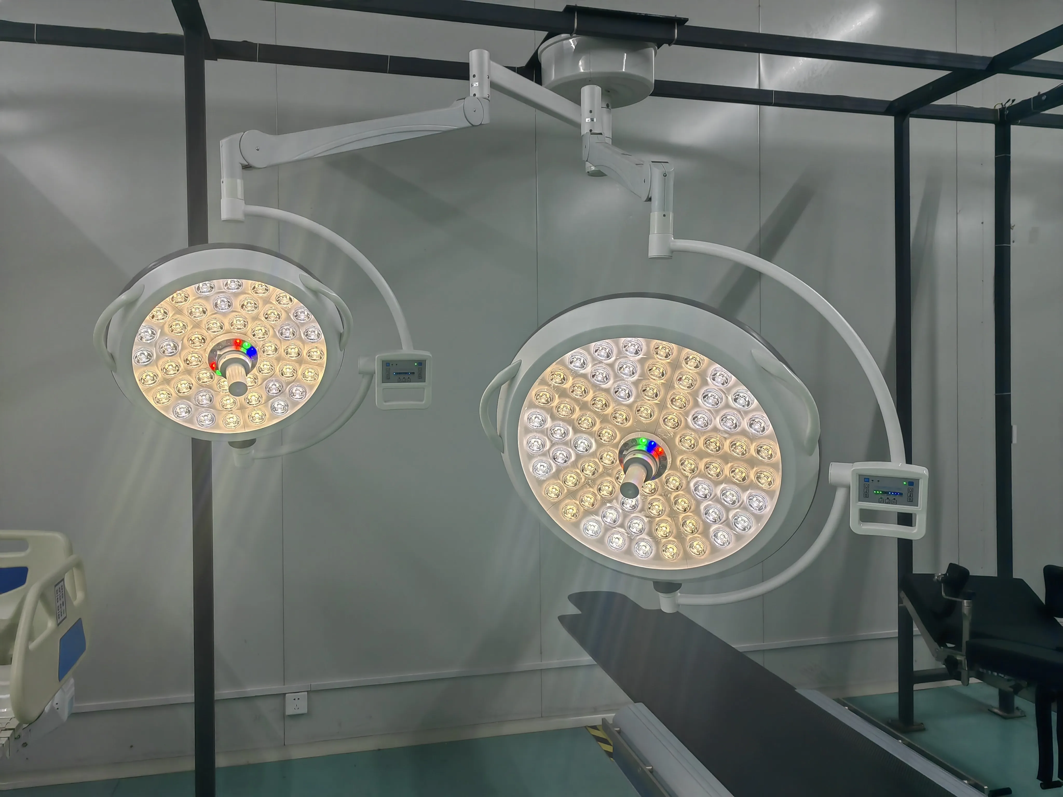 2026 New LED Shadowless Double Dome Ceiling Light Pet Dental Oral Lamp Veterinary Surgical Operating Room Equipment OEM ODM
