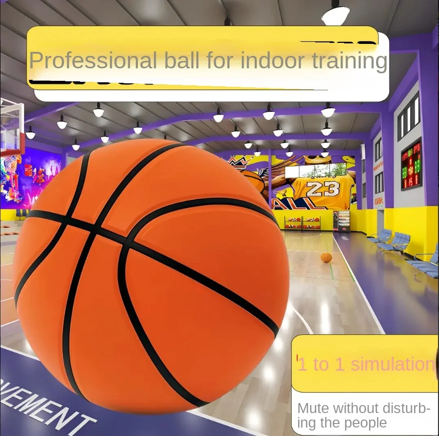Simulazione di basket silenziosa più pesante [1 a 1] L'allenamento professionale per bambini e adolescenti è silenzioso ad alto rimbalzo