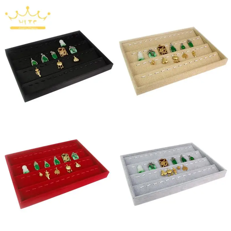 

Counter Display Props Jewelry Trays Pendants Display and Storage Plate 35*24Cm Tray Pendant Holder Packaging Case