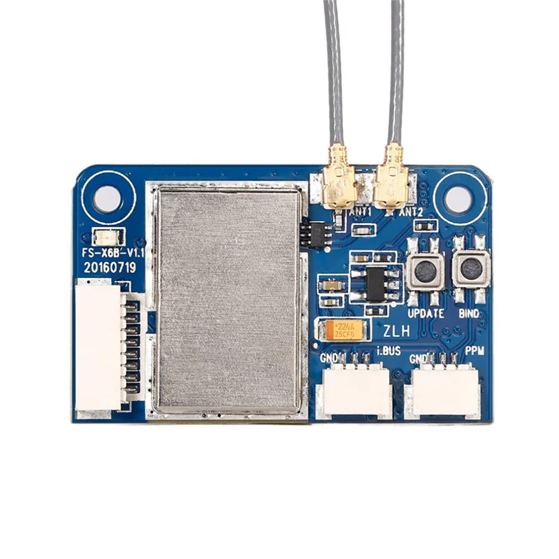 

FS-X6B X6B 2.4G 6CH IBUS PPM PWM Receiver for FLYSKY I6S I6 I6X I4X Radio Transmitter RC FPV Drone Airplane Helicopter