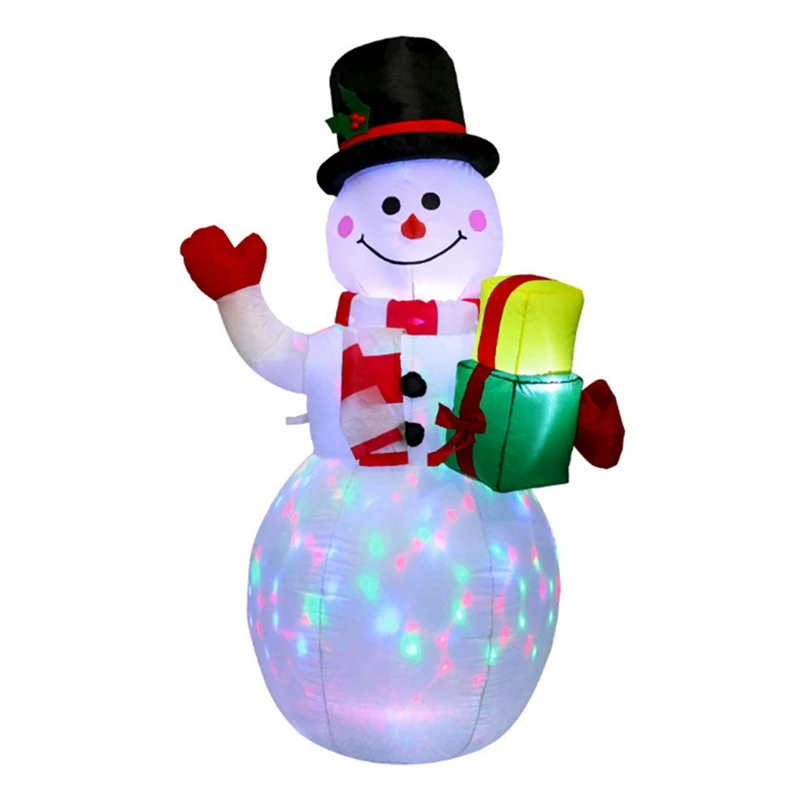 150Cm LED Illuminated Inflatable Snowman Air Pump Night Lamp Inflatable Toys Indoor Outdoor Christmas Decor