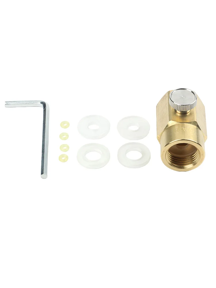 Gold Cylinder Refill Adapter Cylinder Adapter Bulk Cylinder Refill Compatible With CGA320 Easy To Use Adapter For Home Usage