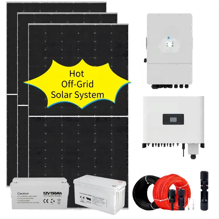 Complete Hybrid Solar System with Battery & Inverter | Home Solar Panels Kit Solar Energy System