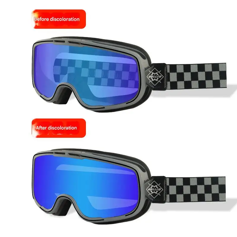 All-Weather Anti-Fog Vintage Goggles, Windproof Dustproof Harley Motorcycle Glasses