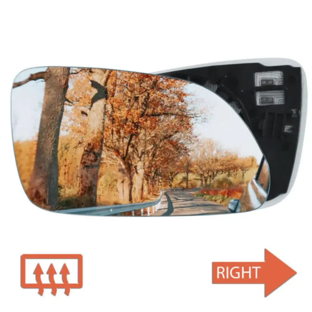 

Driver Side Right Wing Mirror Glass Heated Convex Upper For VW Polo 9N 2005-2009
