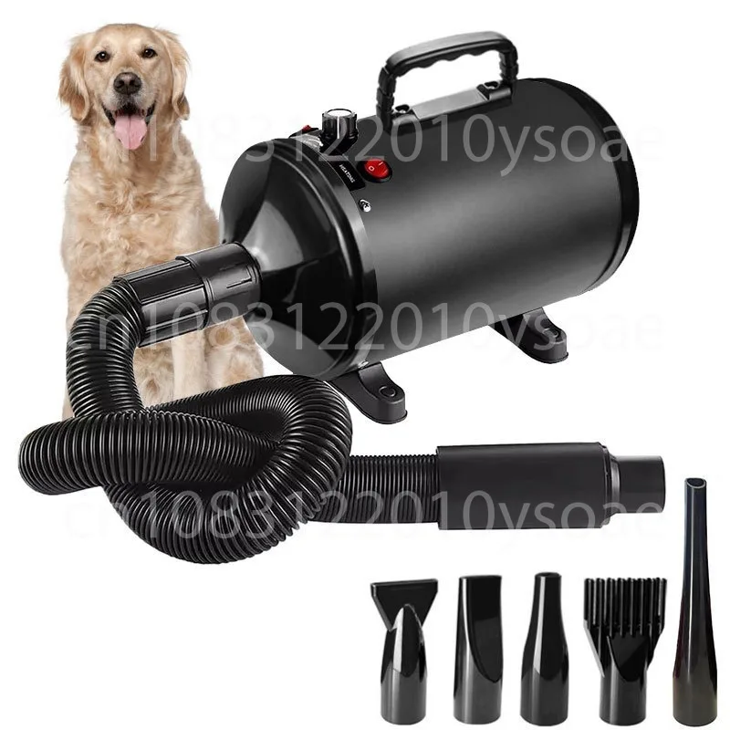 2800W Pet Hair Dryer, Constant Temperature Silent Blower With Stepless Speed Regulation For Dog