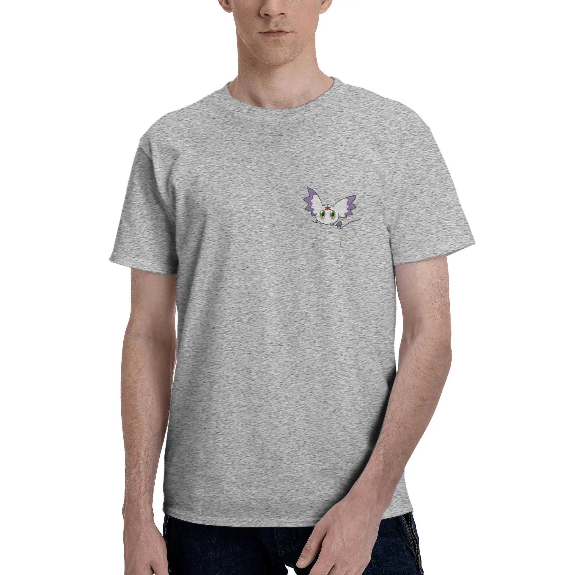 Digimon 7 Funny Graphic 100% Cotton T-Shirt Bandai Tees Tops For Men