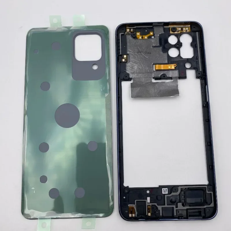 Phone Housing Frame Back Cover for Samsung M32 M325 M325FV New Rear Panel Case Replacement Part with Adhesive